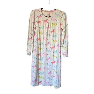 Mini Boden Girls Unicorn Shooting‎ Star Nightgown Long Sleeve Cream 11-12 152cm